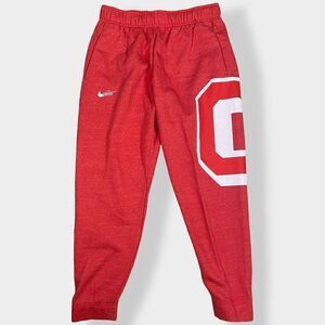 Nike OSU Ohio State Buckeyes Fleece Red Sweatpants DJ7054-657 Mens size L New